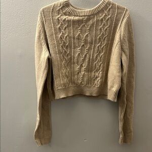 Cable Knit Tan Sweater